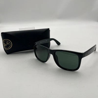 Lunettes de soleil Ray-Ban authentiques, noir, logo, 4165-F - Photo 1/4
