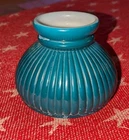 Vintage Small Green/White Ribbed Milk Glass Student Lamp Shade Only READ!
