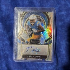 2025 Panini Select Tre Harris Prizm Autograph Rookie Los Angeles Chargers