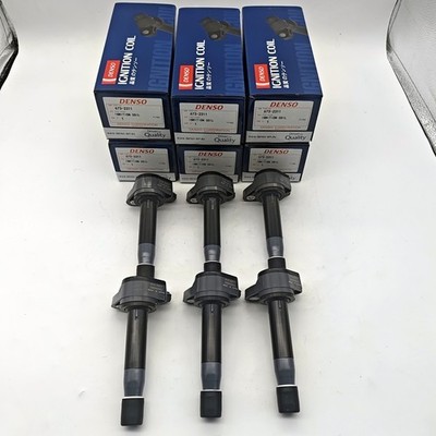 6Pcs Ignition Coils 30520-R70-A01 For Honda Accord Odyssey 08-17 673-2311 Denso