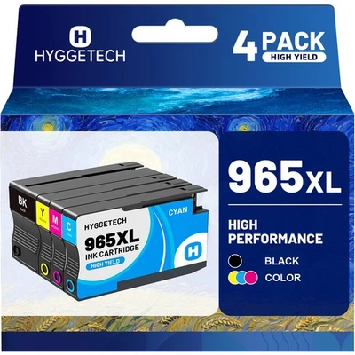 965 XL Ink Cartridges for HP 965XL OfficeJet PRO 9010 9012 9016 9018 Value Pack - image 1 of 4