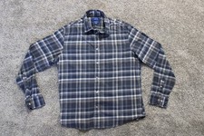 Apt 9 Mens Shirt Large Premier Flex Untucked Fit Long Sleeve Button Down