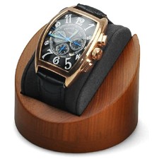 Solid Wood Single Watch Display Jewelry Watch Showcase Display Stand  Grey
