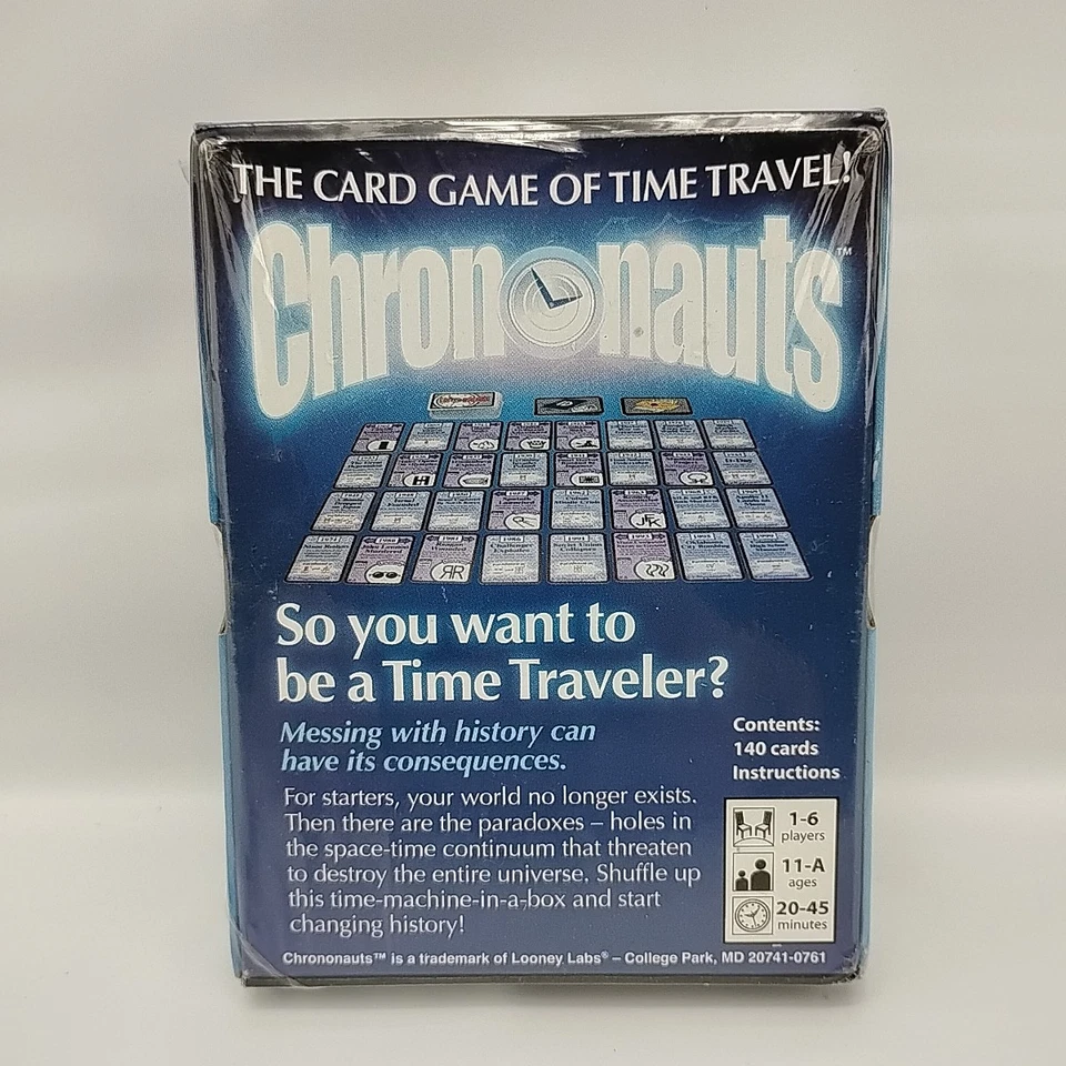 Chrononauts Time Travel Card Game Looney Labs New Sealed LOO-009 - Image 2 of 4