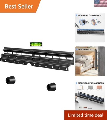 VESA Compatible No Stud TV Wall Mount for 32-75 inch TVs, Easy, Space-Saving