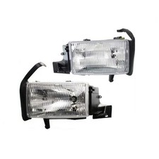 For Dodge Ram 150025003500 1994-2002 Headlights Pair Clear Lens Halogen For Dodge Ram 150025003500 1994-2002 Headlights Pair Clear Lens Halogen
