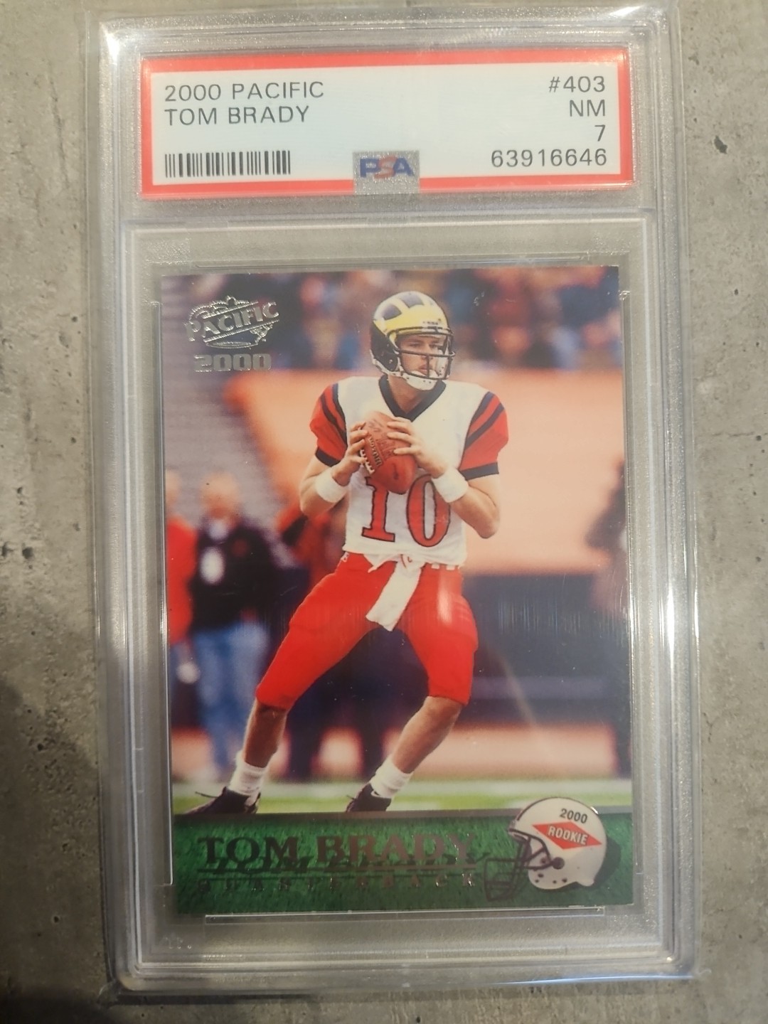 2000 Pacific - Rookie Tom Brady #403 (RC)