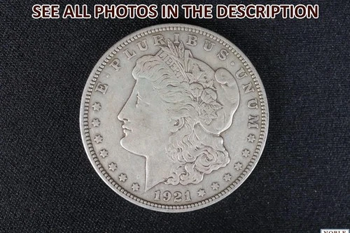 NobleSpirit Desirable 1921 D Morgan Silver Dollar VF Very Fine