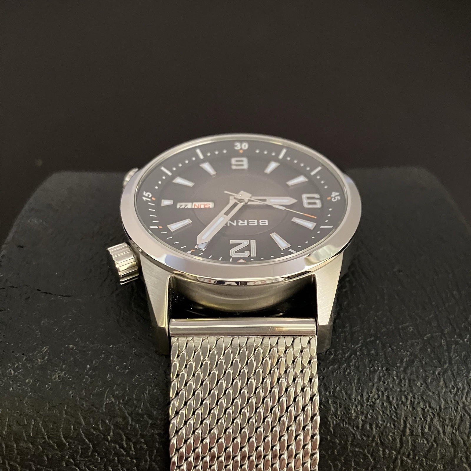 BERNY 41.5mm  Automatic Compressor Dive Watch Sun… - image 8