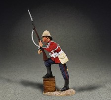 BRITAINS ANGLO ZULU WAR 20161 BRITISH 24TH REGT OF FOOT STANDING ON BISCUIT BOX