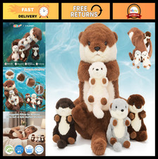 18.5" Otter Plush Stuffed Animal Toy - 5-in-1 Soft Cuddly Gift for Kids
