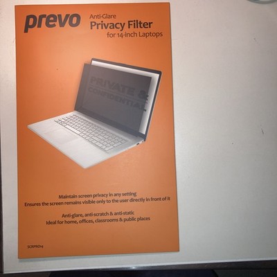 prevo 14 Zoll Laptop Sichtschutz/Sichtschutzfilter, Entspiegelt, Verdunkelung