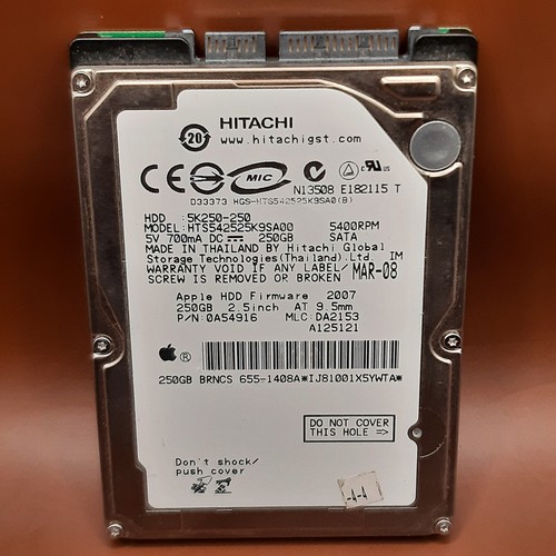 Hitachi 250GB 2,5" SATA HDD 5K250-250 Apple MacBook Pro PS3 Laptop Festplatte