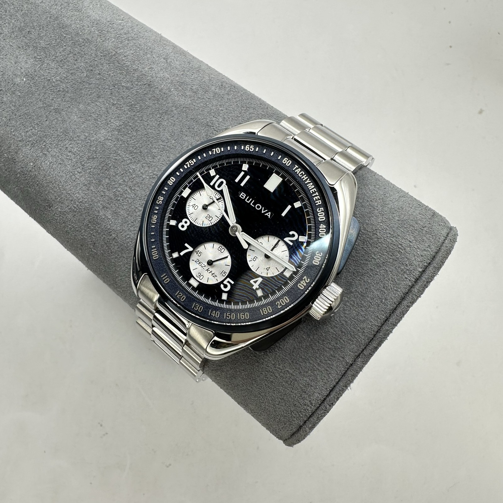 Bulova LE Lunar Pilot Timascus Quartz Chronograph Stainless Steel Watch 43.5mm