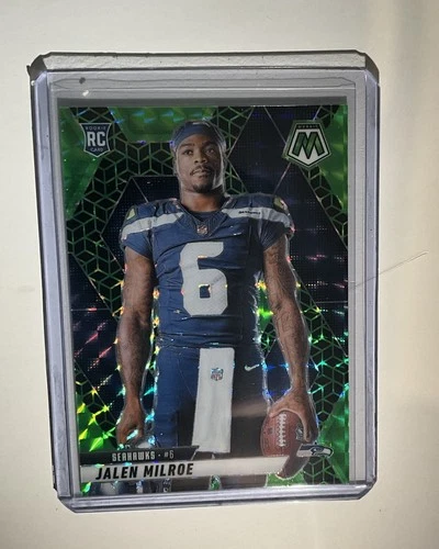 2025 Panini Mosiac FOTL Green Spectris Jalen Milroe 4/13 Color Match SSP