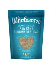 Wholesome Sweeteners 24-Ounce Organic Raw Cane Turbinado Sugar Fair Trade Non...