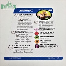 Heroclix Justice League Unlimited set Aquaman 029.08 Team-Up card Hawkgirl