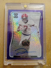 2020 Leaf Metal Draft Purple Trevon Diggs Auto /10 RC BA-TD1