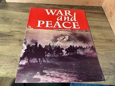 Classic War and Peace Original Film Movie Brochure Souvenir Book 1965 Cinema