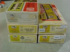Train Miniature HO Scale Lot of 5 Freight Train Cars BUILT KITS