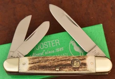 HEN & ROOSTER BERTRAM CUTLERY SOLINGEN GERMANY GENUINE STAG WHITTLER KNIFE 27794