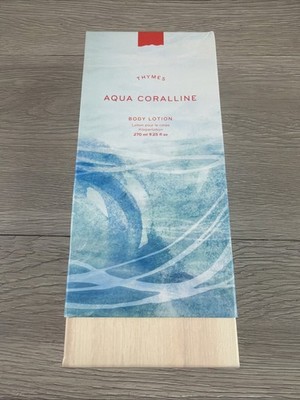 NIB Full Size Thymes Aqua Coralline Body Lotion 9.25 fl oz