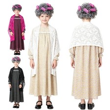 Girls Outfit Halloween Set Long Sleeve Costume School Performance Role Play