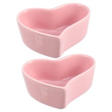  2 Pcs Ferret Food Bowl Hamster Ceramic Feeding Bowls Ceramics Pet