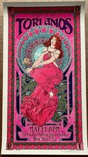 Original Tori Amos Concert Poster Madison Square Garden 1996 Signed by Bob Masse