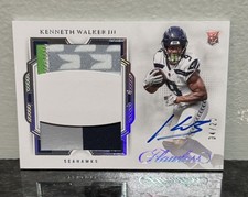 2022 KENNETH WALKER III Panini Flawless Rookie Patch Auto RPA RC  /20 Chiefs