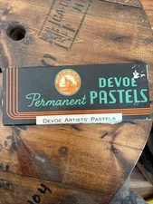 Vintage New old Stock Permanent Devoe Artists Pastels In Original Box