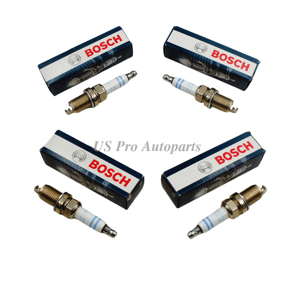 4 pcs 06H905601A BOSCH OEM Spark Plugs For VW 2006-2011 Passat Tiguan Scirocco