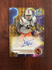 2023 Bowman University's Best JAHFARI HARVEY Gold Geometric Auto /50 Miami !!