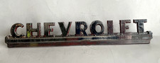 Oem 1948-1952 Chevrolet Chevy Truck 3100 Hood Side Emblem Chrome 3692103 Orig. Oem 1948-1952 Chevrolet Chevy Truck 3100 Hood Side Emblem Chrome 3692103 Orig.
