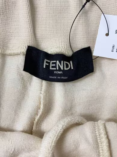 FENDI Bermuda Shorts/ Size 52/ Cotton/ Cream/ FB0689 A9RK thumbnail 3