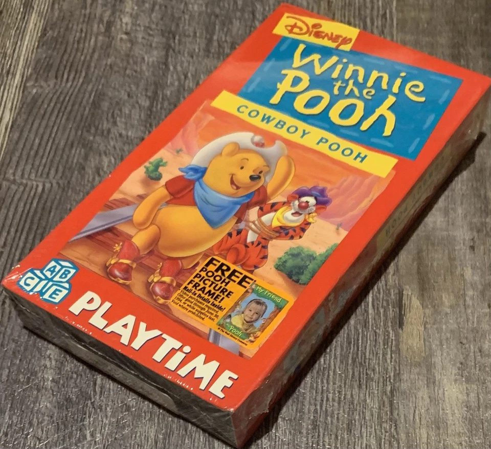 RARE! Winnie the Pooh: Playtime Cowboy Pooh VHS Package Sealed 1994 BRAND NEW!!! - Image 4 of 4