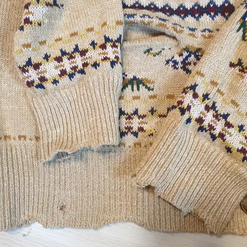 Polo Ralph Lauren Fair Isle Wappen Cardigan - Size L thumbnail 2