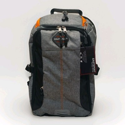 Eastsport Pro Defender Gray Backpack Padded Laptop Sleeve College Travel Durable