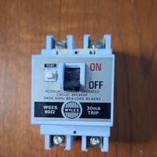 WYLEX 80 AMP 30mA DOUBLE POLE RCD WSES 80/2