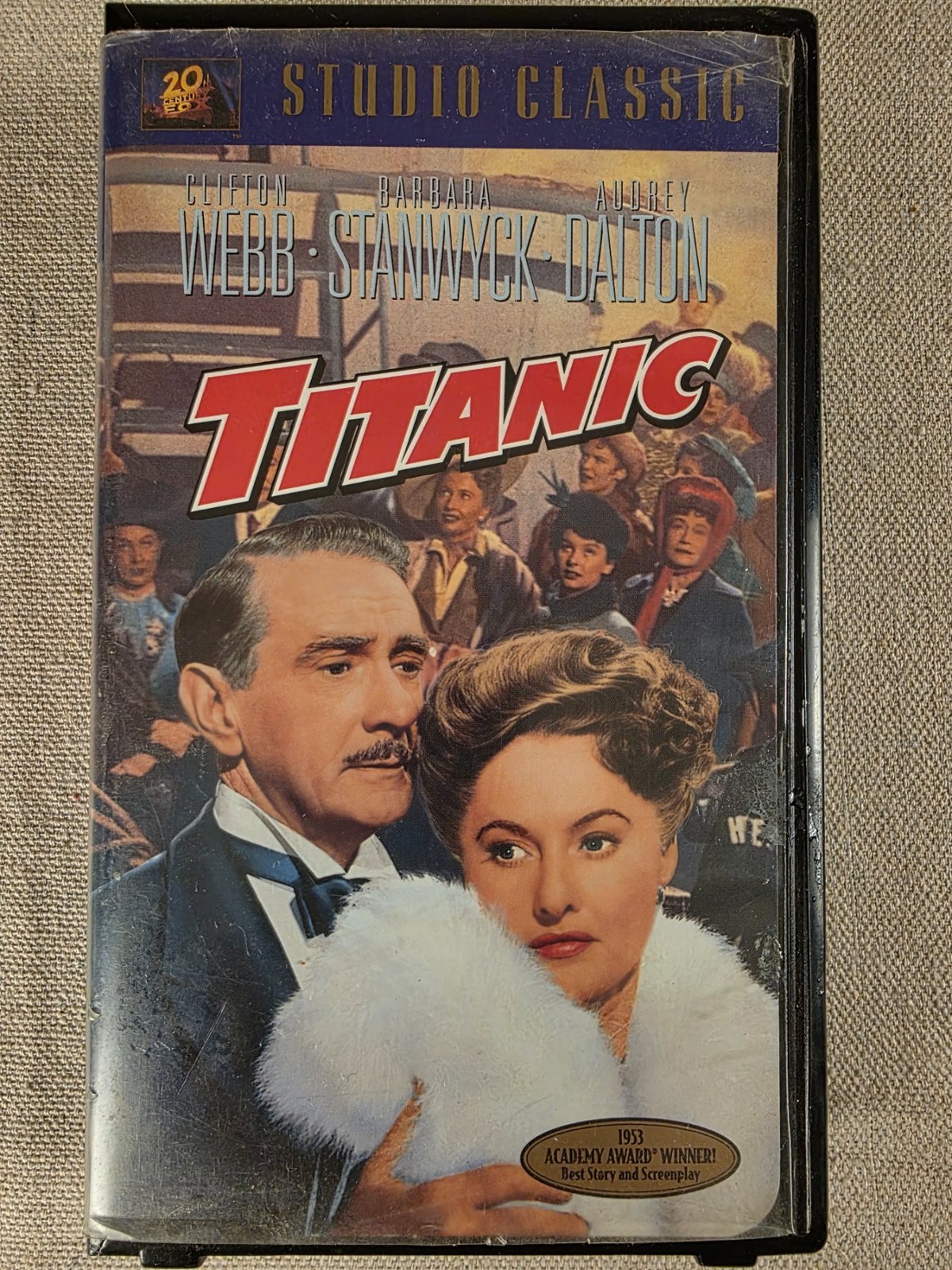 Titanic 1953 Studio Classic VHS Barbara Stanwyck Clifton Webb Vintage