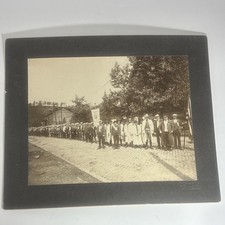Alborg Black & White Group Parade Photograph McKeesport PA Vintage 1900-1924
