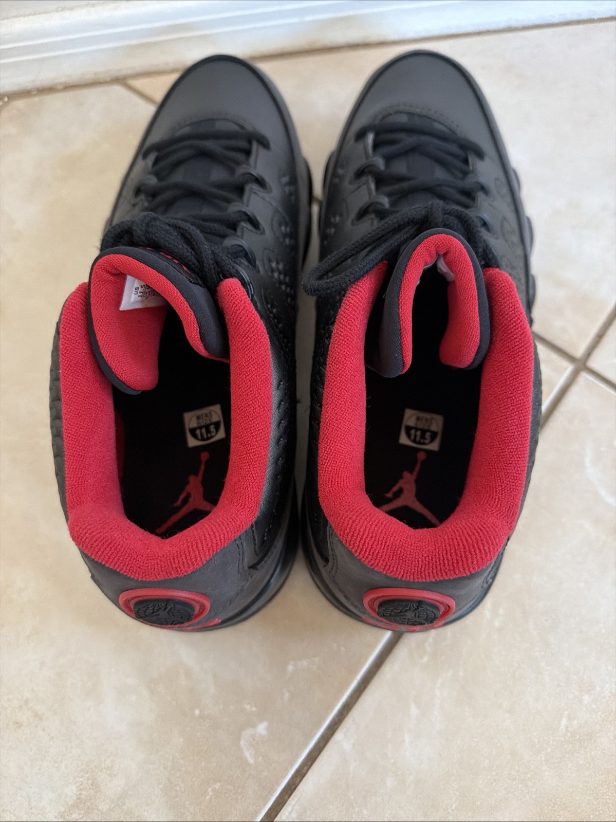 Nike Air Jordan 9 Low Men's Golf Sneakers Black True Red FJ5934-002 Size 11.5 thumbnail 5