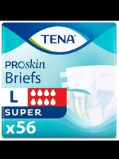 Tena ProSkin Unisex Adult Disposable Diapers, Maximum Absorbency, Large, 56 Ct