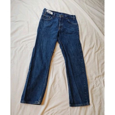 Indura HRC 2 Aramark Flame Resistant Denim Blue Jeans Mens 32x31 (Tag 32x34)