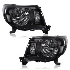 Headlights For Toyota Tacoma 2005-2011 Clear Lens Black Housing