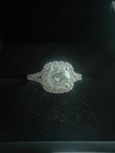 14 karat white gold lab created diamond engagment ring size 8 — photo 4