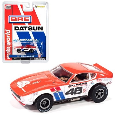 SC420-2 Auto World Xtraction 1971 BRE Datsun 240Z #46 HO Scale Slot Car
