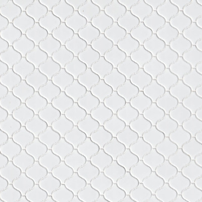 Retro Bianco Arabesque 12x12 Glazed Porcelain Mosaic Tile for Stylish Spaces