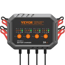 Vevor Smart Battery Charger 2a X 4 Lifepo4 Lead-acid Car Battery Maintainer