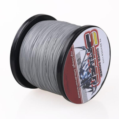 grey braided fishing line Spider 100M-2000M Grey Power PE Dynema Braided Fishing Line 6LB-500LB